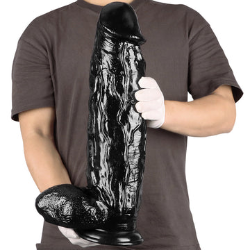 18 inch Dildo Black Thick Giant