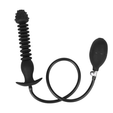 Black Huge Folding Inflatable Butt Plug