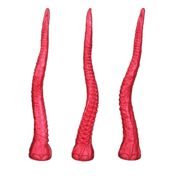 Red 20 Inch Extra Long Tentacles Fantasy Dildo