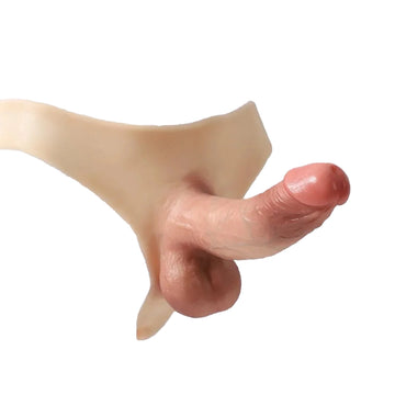 Realistic 8 Inch Penis Hollow Dildo Pants