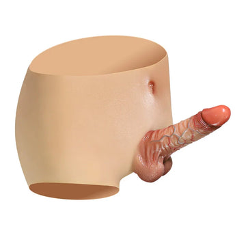 Realistic Textured Penis Sleeve Dildo Pants