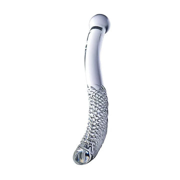 Smooth Threaded Double Ended Glass Dildo