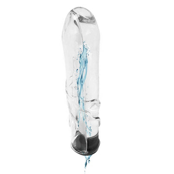 Temperature Game Hollow Refillable Glass Dildo
