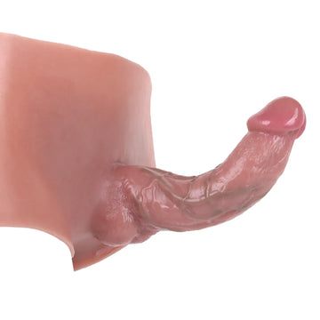 Wearable 7 Inch Penis Sleeve Hollow Dildo pants