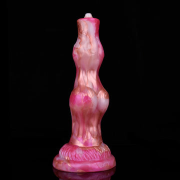 8 Inch Double Knot Vibrating Strap On Dildo