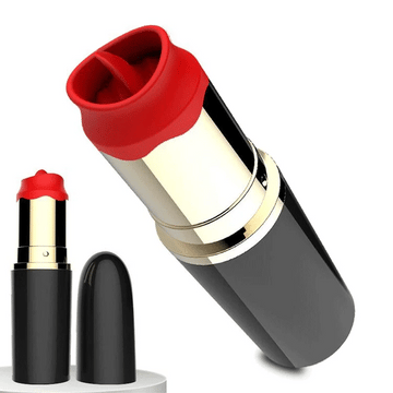 Red Clit Licking Stimulation Lipstick Vibrator
