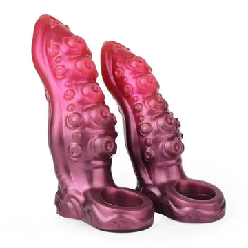 Pink Monster Tentacle Hollow Dildo Penis Sleeve