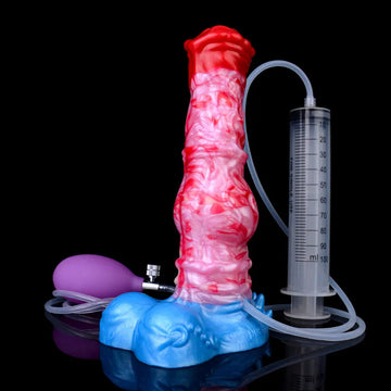 8 Inch Horse Knot Inflatable Ejaculating Dildo