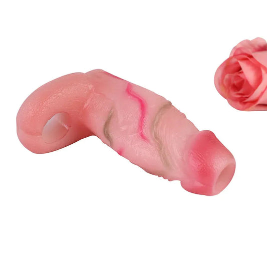 Realistic Soft Silicone Open Ended Penis Sleeve