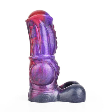 Purple Silicone Knot Horse Cock Sleeve