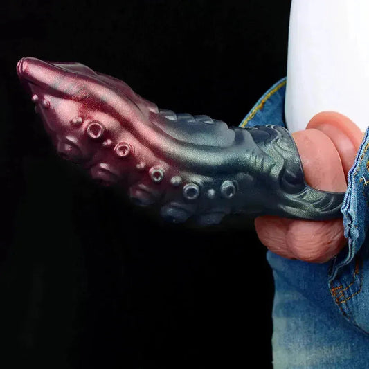 Alien Tentacle Hollow Dildo Penis Enlarge Sleeve