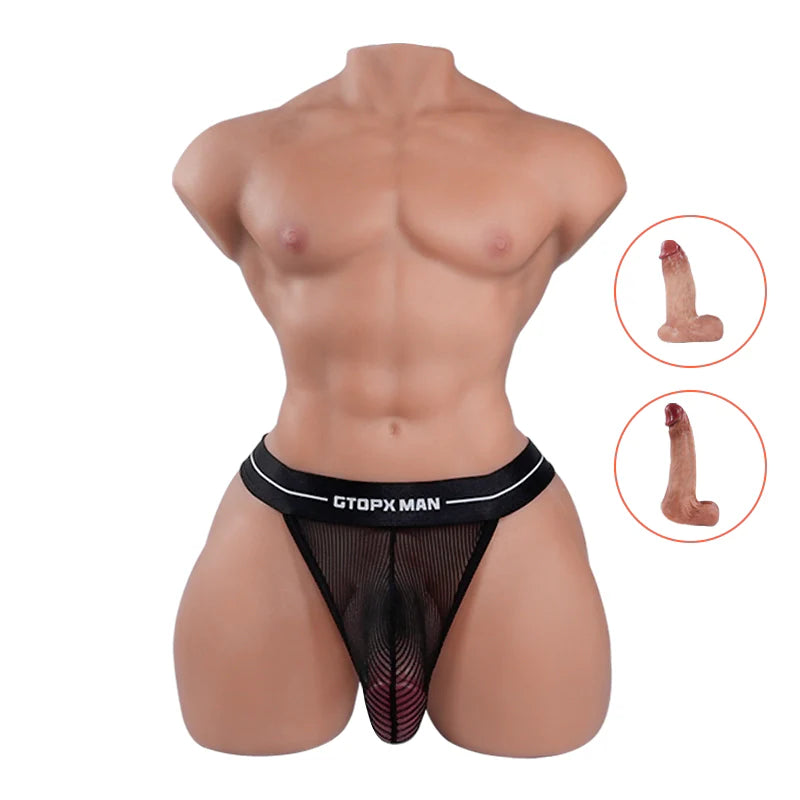 Realistic Big Headless Male Sex Torso Dildo  dildosstore