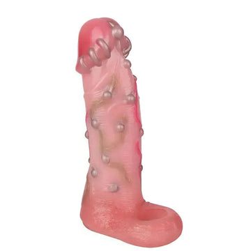 Studded Hollow Dildo 8.4 Inch Huge Penis Sleeve