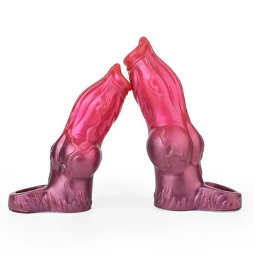 7 Inch Silicone Dog Cock Knot Penis Sleeve