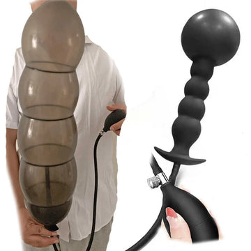 Black Adult Toys Inflatable Butt Plug