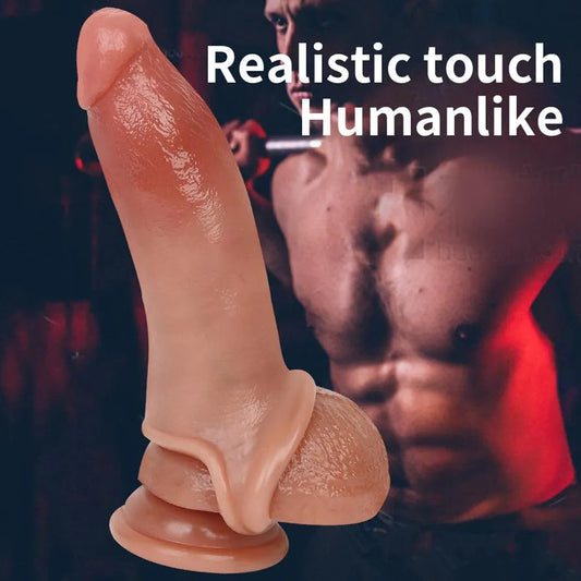 7 Inch Silicone Dick Realistic Cock Sleeve