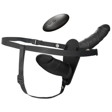 Remote Control Double Vibrating Strap On Dildo