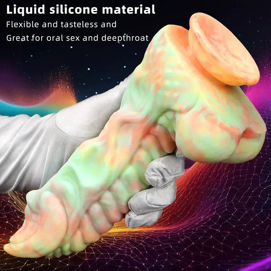 Colorful Silicone Large Dragon G spot Dildo