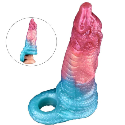 Pink Dragon Hollow Dildo Penis Sleeve