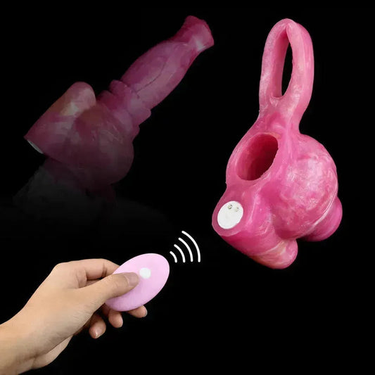 Super Big Knot Delayed Ejaculation Vibrating Penis Sleeve