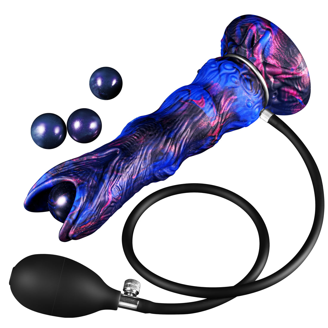 7.87 Inch Blue Silicone Alien Ovipositor Dildo