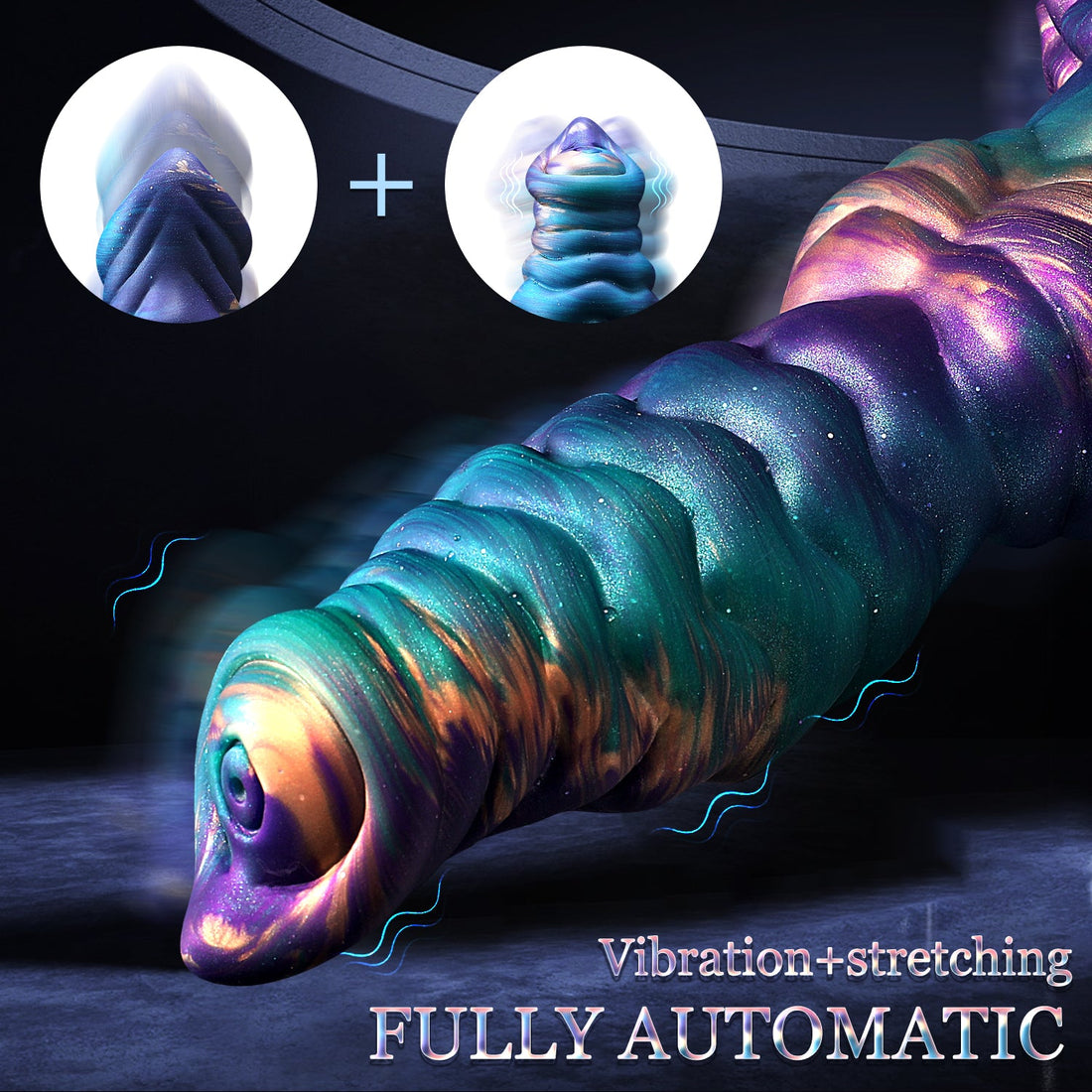 10inch Alien Kont Wide Anal Thrusting Dildo