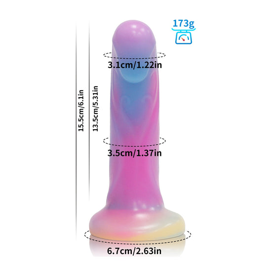 6 Inch Glow In The Dark Anal Dildo