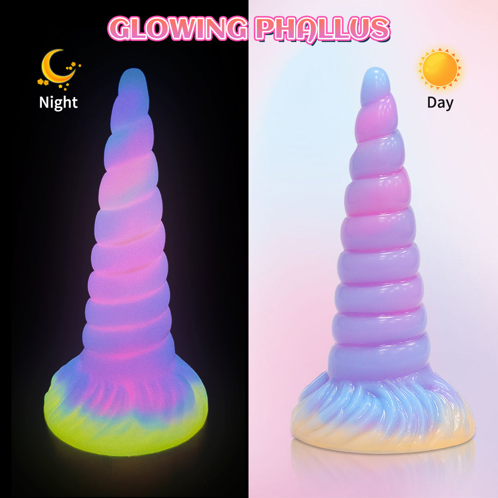 7 Inch Light Up Fantasy Anal Unicorn Dildo