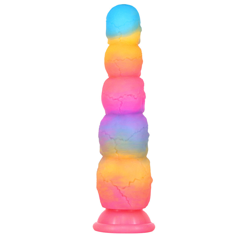 Glow in the Dark Skull Colorful Anal Dildo