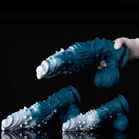 Ice Dragon Dildo Spiked Fantasy Sex Toys