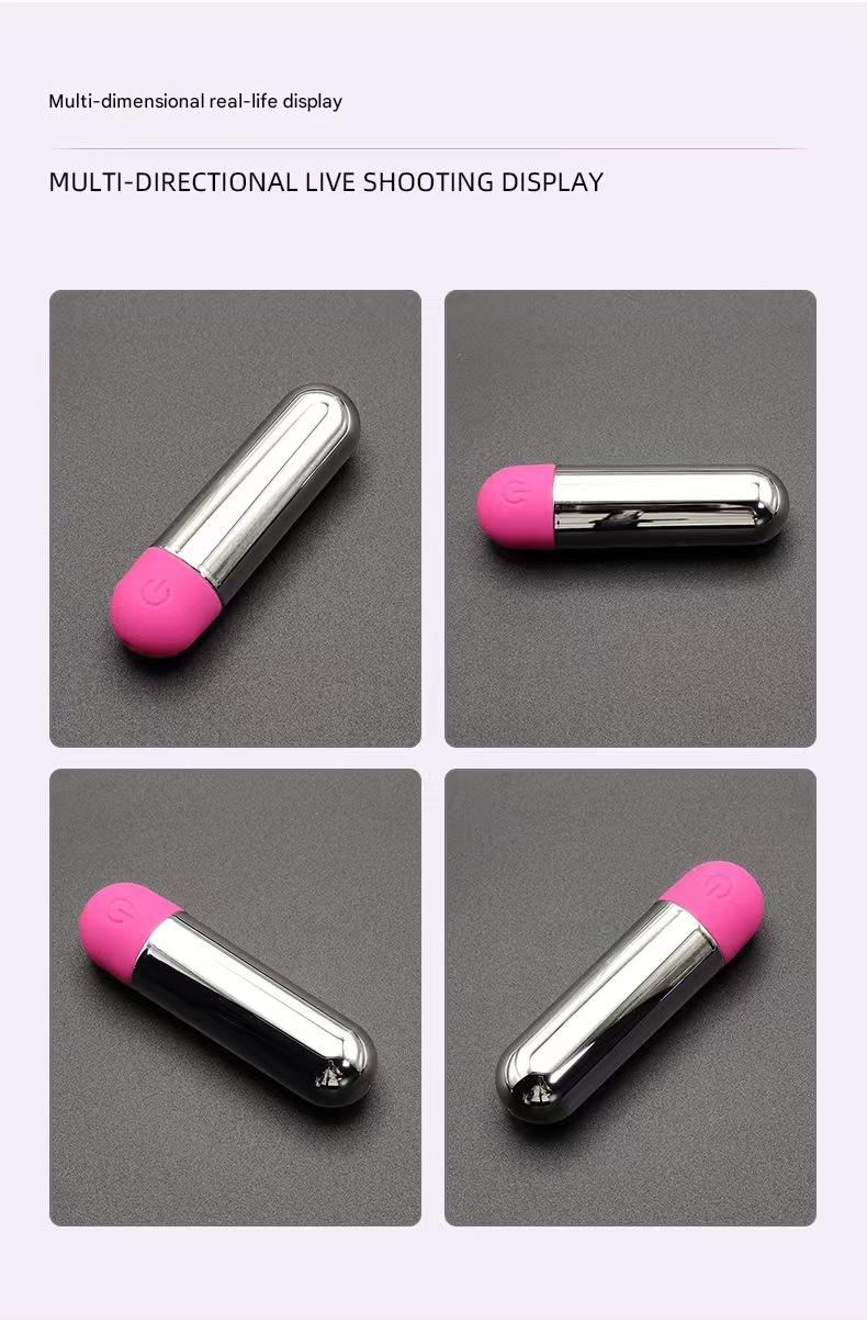 Silver Super Motor Flirting Bullet Vibrator