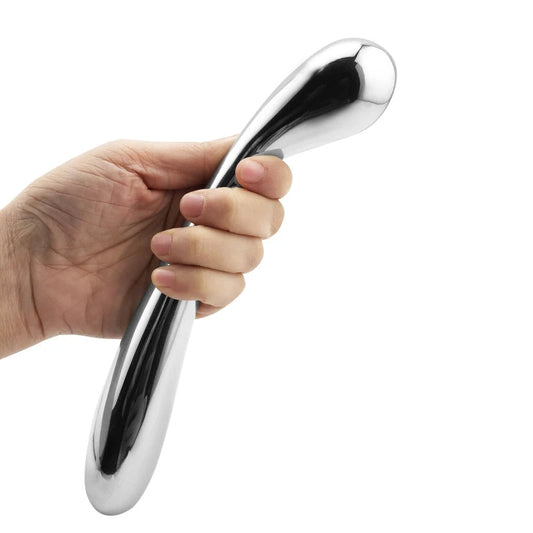 Temperature Game G-spot Orgasm Metal Dildo