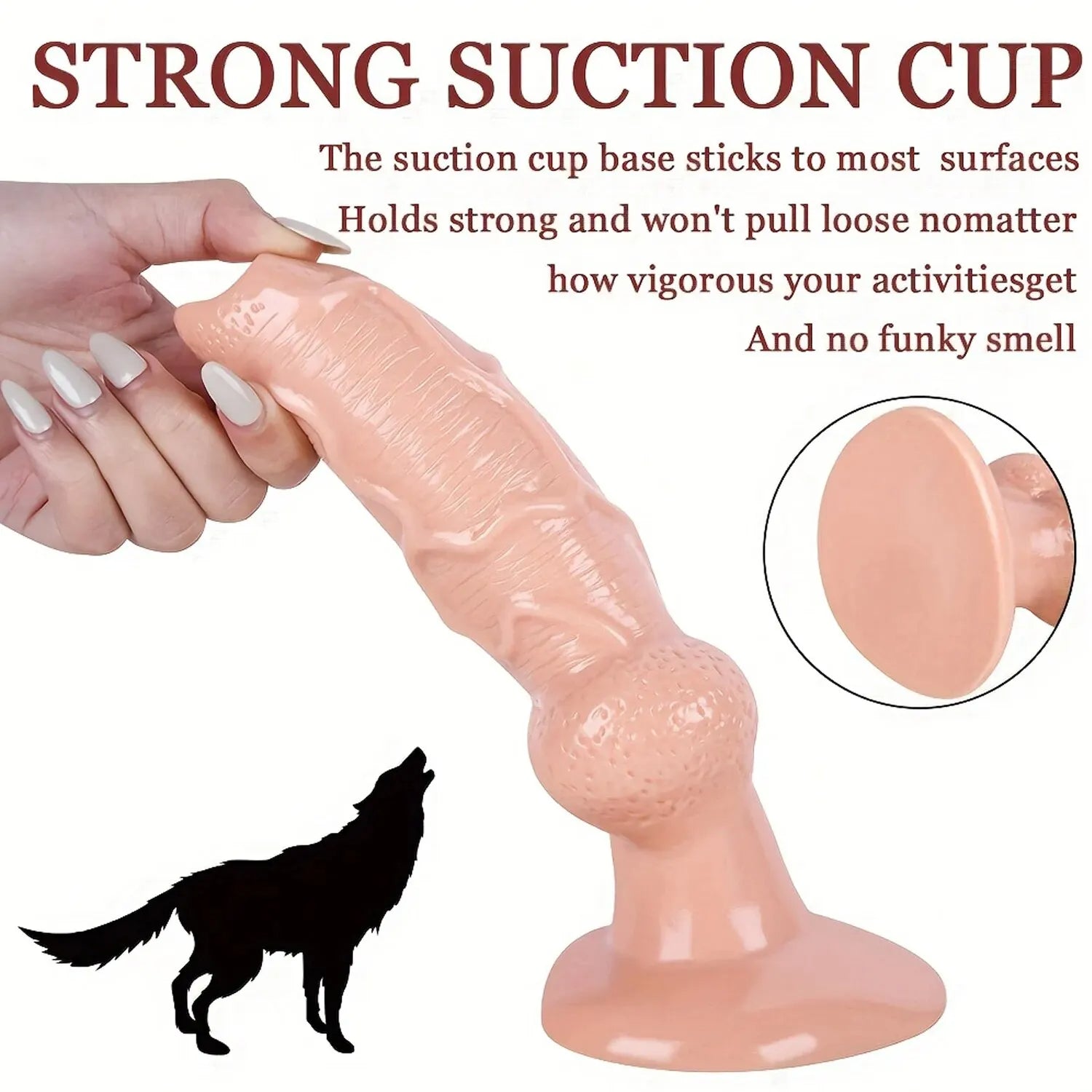 PVC Wolf Dildos G Spot Sex Toy