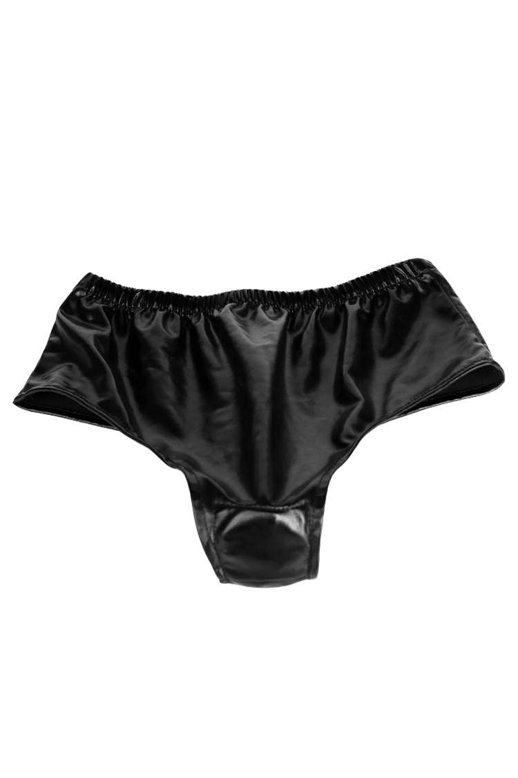 Anal Plug Leather Briefs