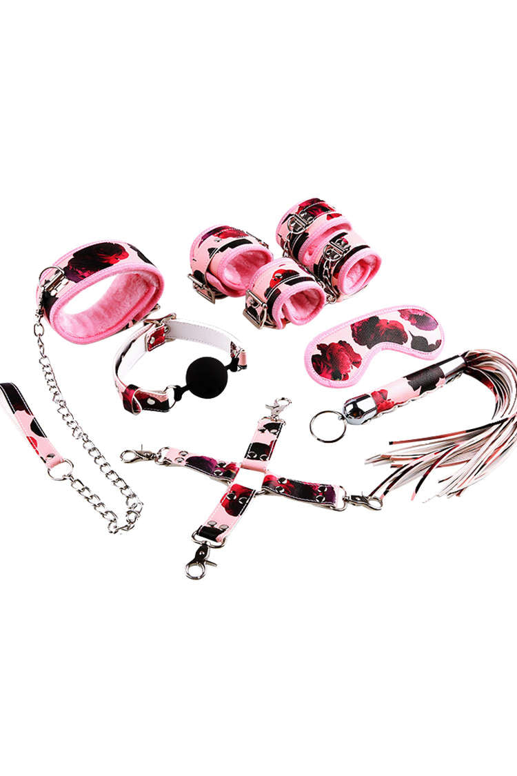 Pink Rose Sex Slave Training Bondage Kit