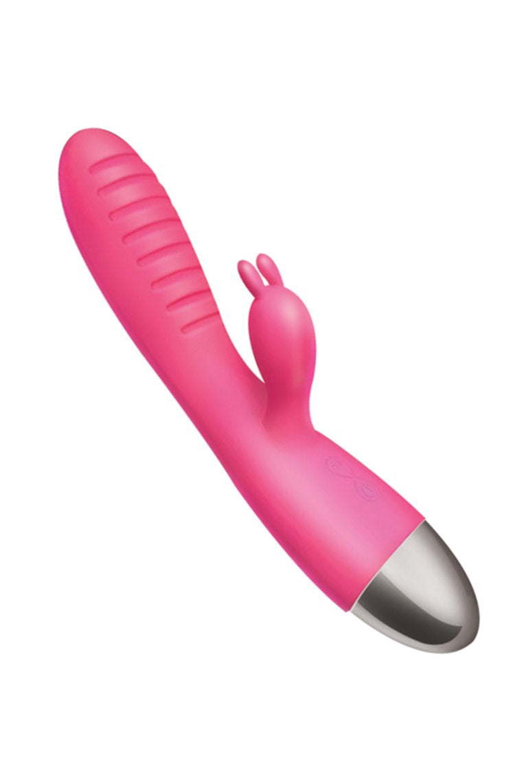 Bangneng 30 Function Super Silicone Recharge Rabbit Vibrator Rose Red /