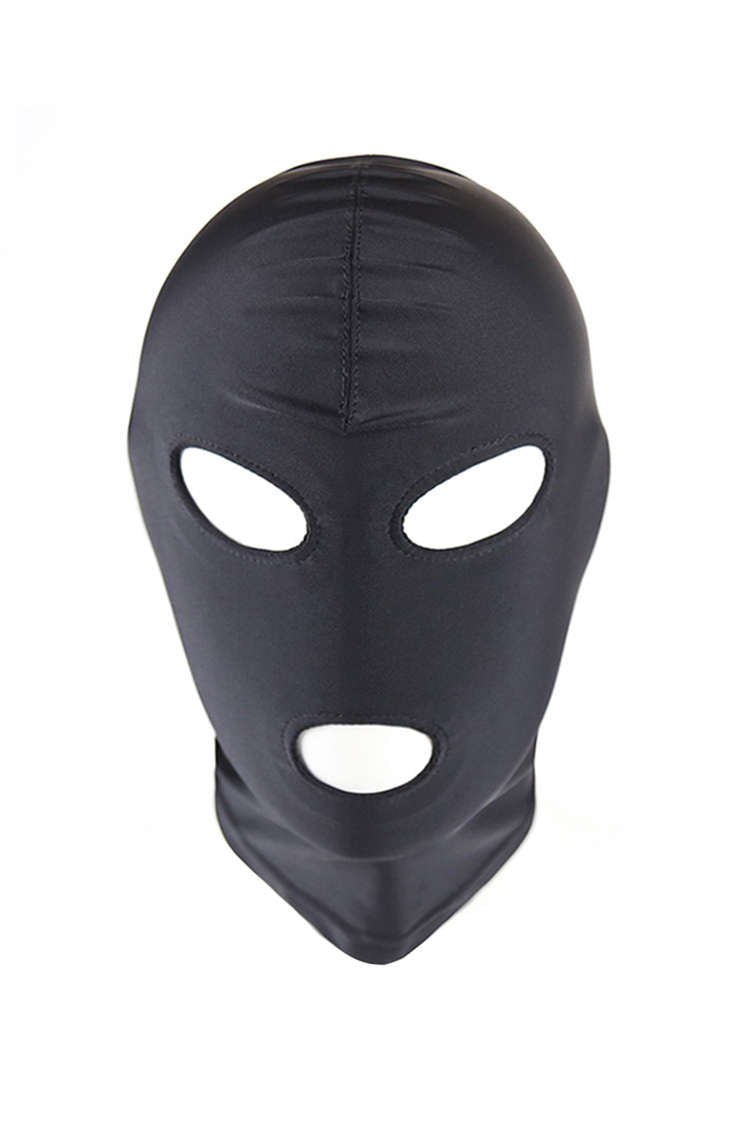 Open Eyes Mouth Unisex Fabric Bondage Hood