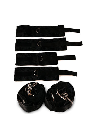 Black BDSM Bed Training Bondage Kit