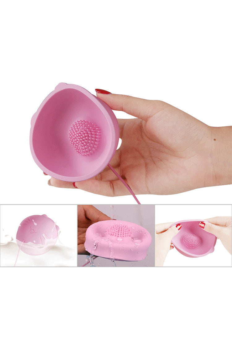 Small Nipple Sucking Pink Hello Kitty Vibrator