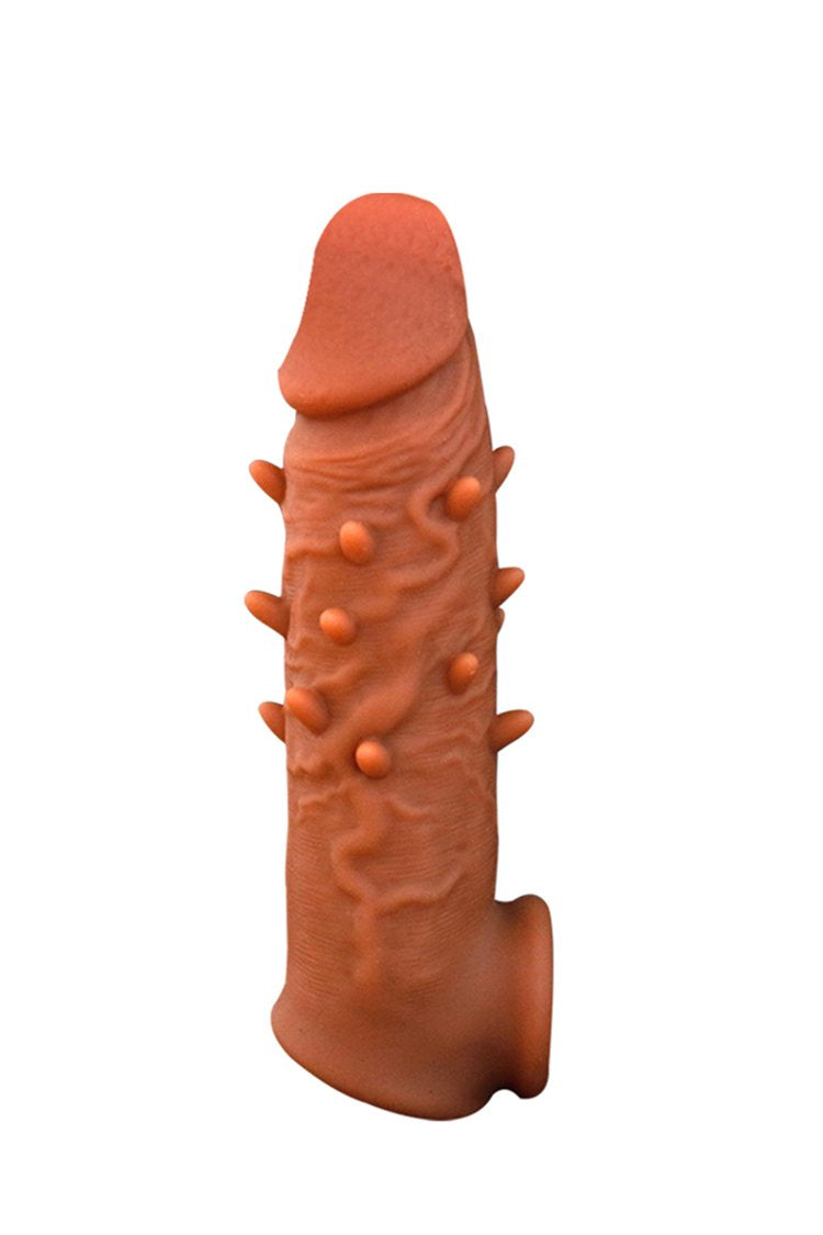 Realistic Penis Extender With Ball Loop Sleeve