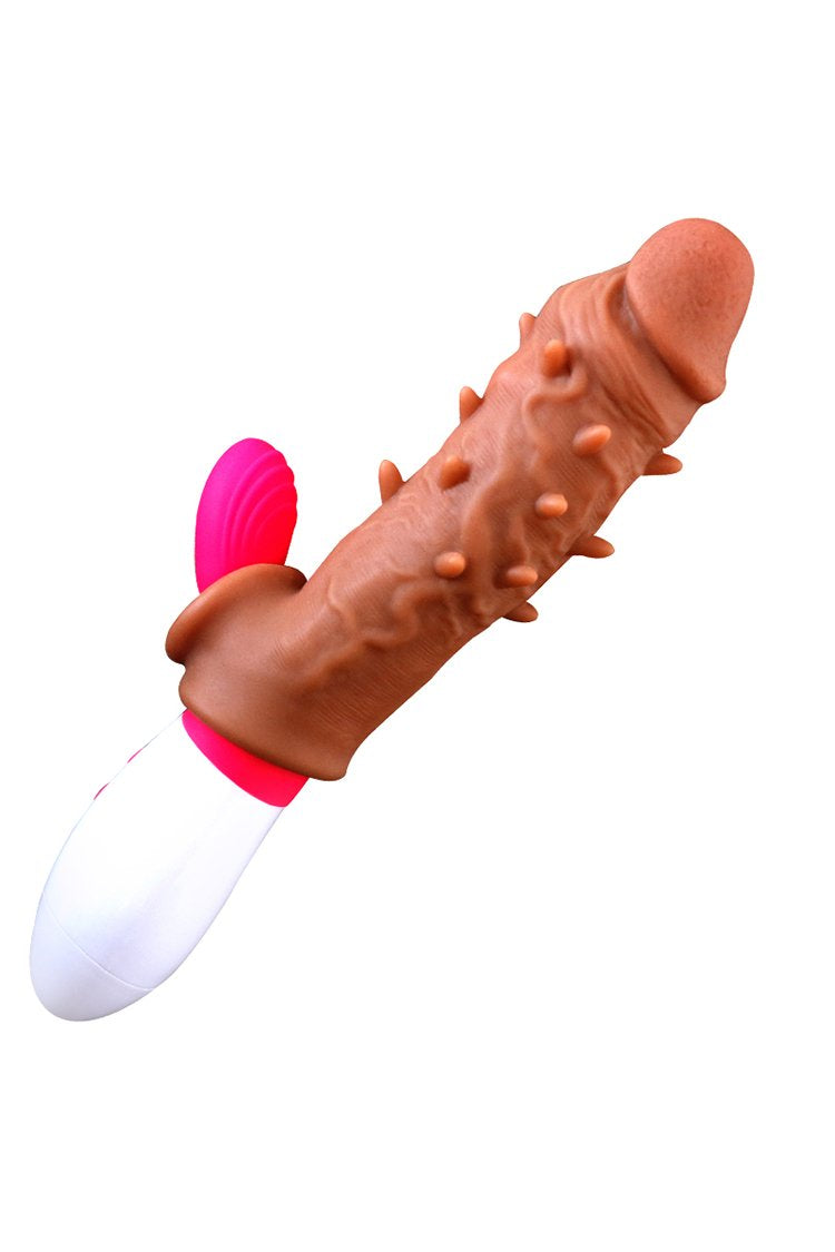 Realistic Penis Extender With Ball Loop Sleeve