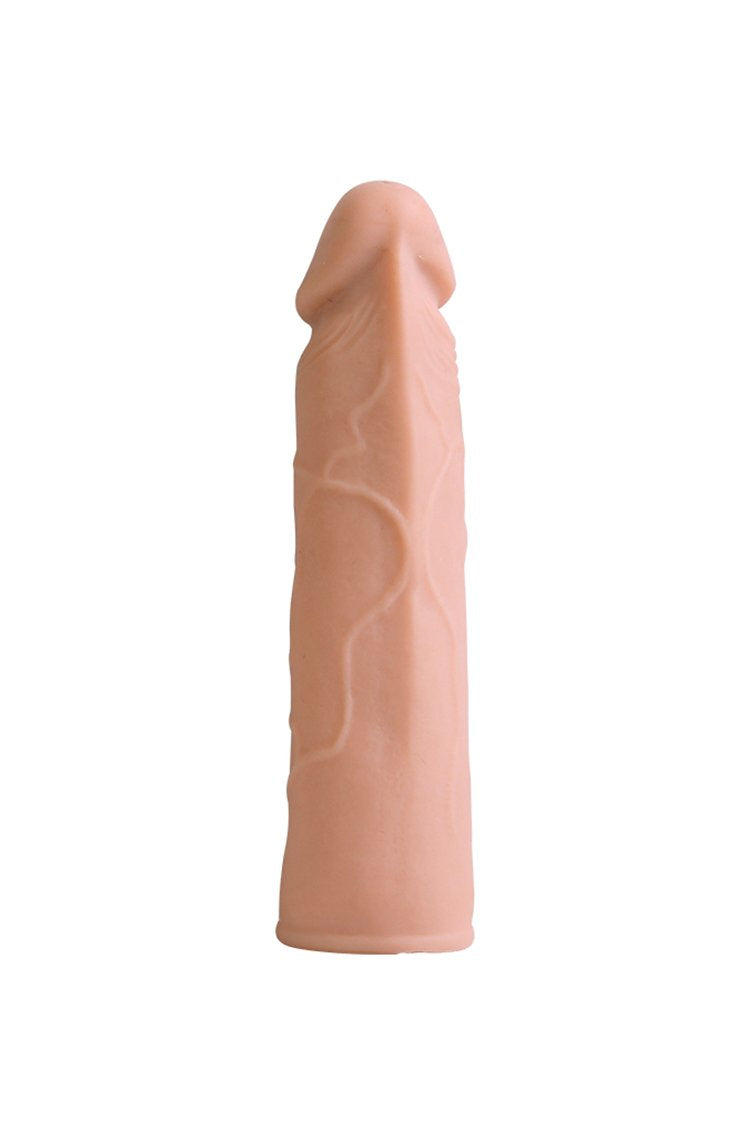 Waterproof Reusable Stretchy Realistic Penis Sleeve Skin Tone / L