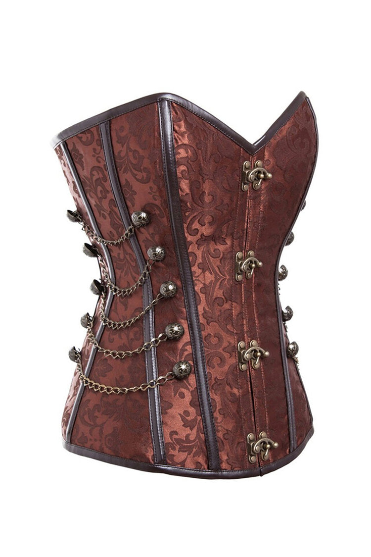Gothic Steampunk Steel Boned Overbust Corset
