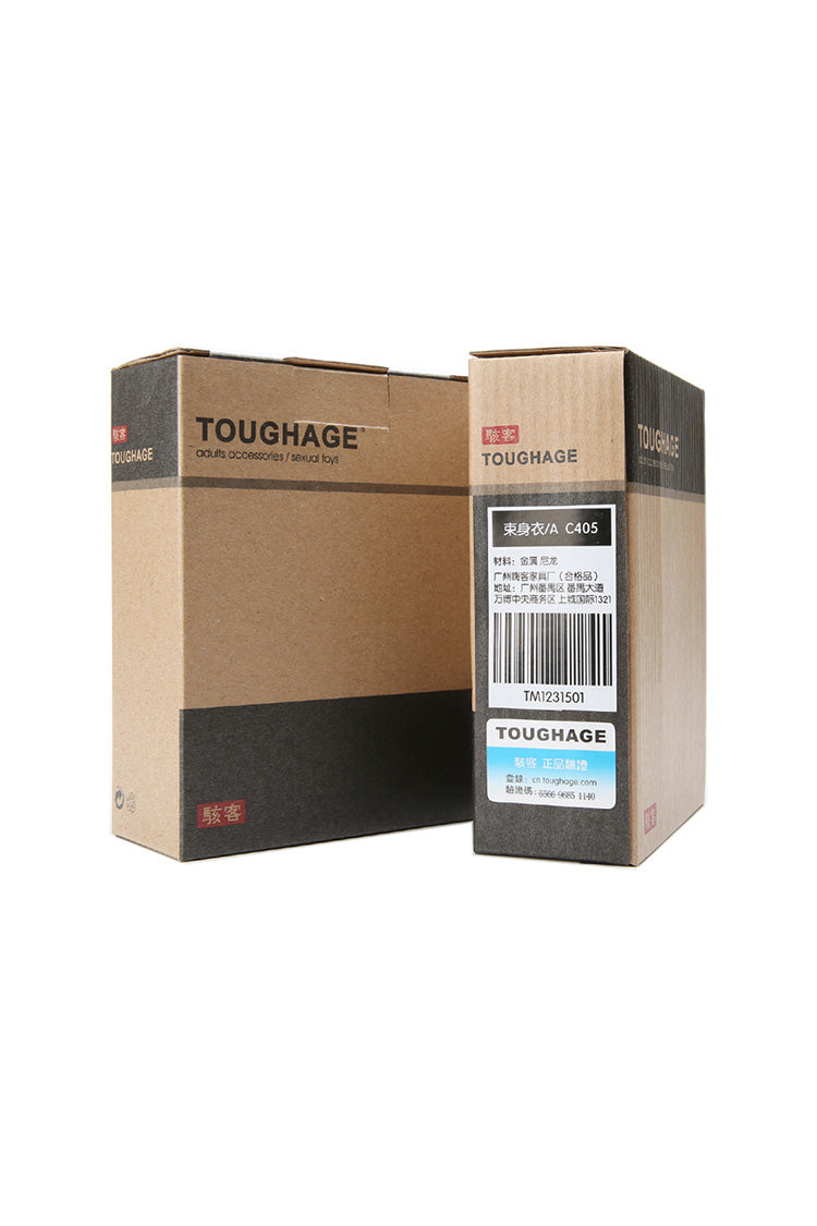 Adjustable Nylon BDSM Body Harness with Collar, Waist Belt & Crotch Strap