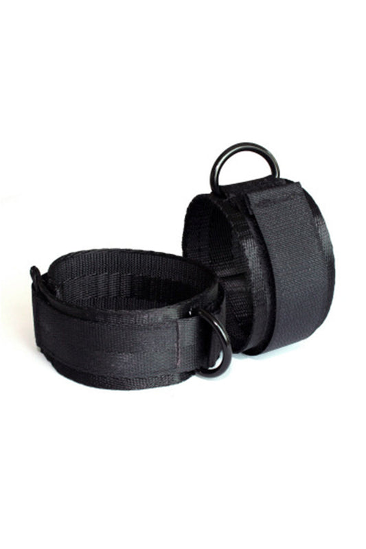 BDSM Nylon Hogtie Restraint with 4 Pc Cuffs