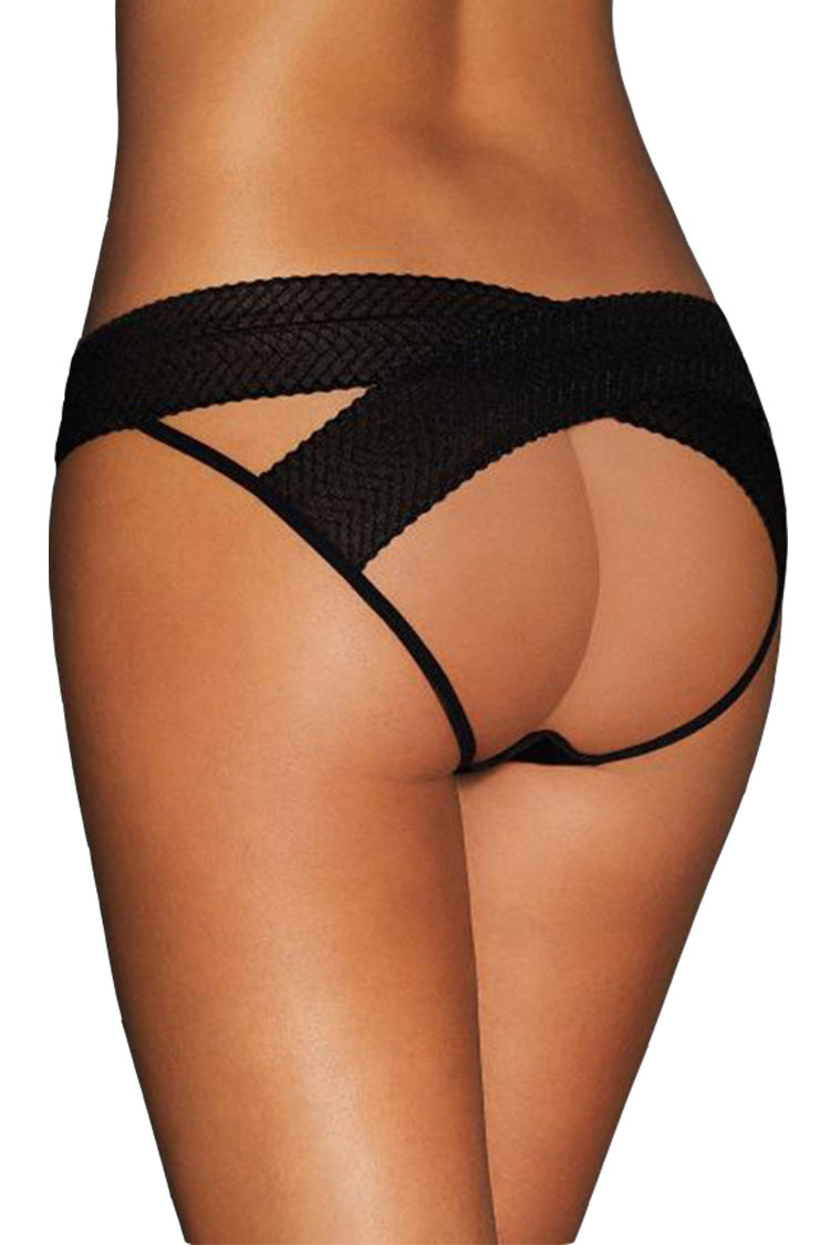 V Shape Open-Back Low Waist Spanking Panties