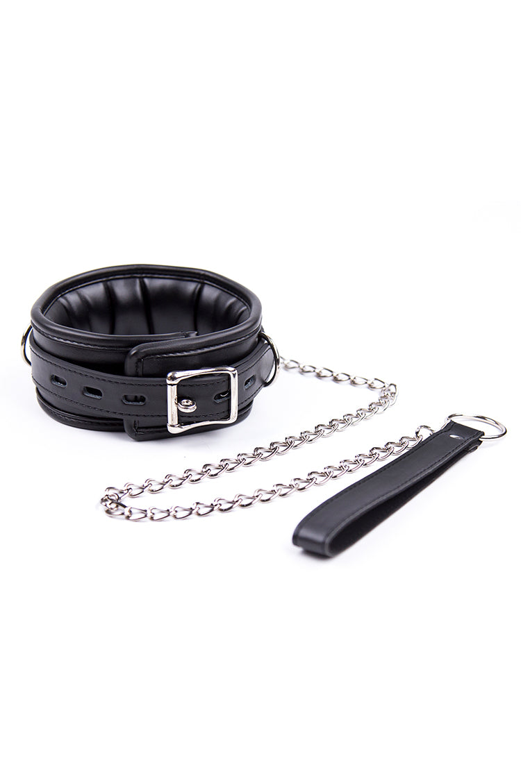 PU BDSM Collar And Lead Set