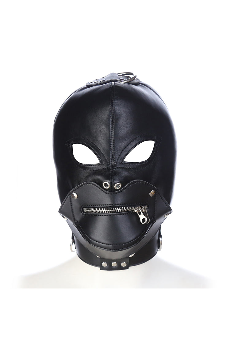 Open Eyes Hood with Zipper Mouth