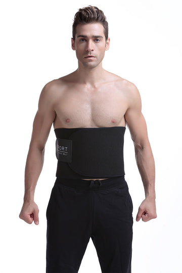 Waist Training Back Support Fitness Belt - Black Pink