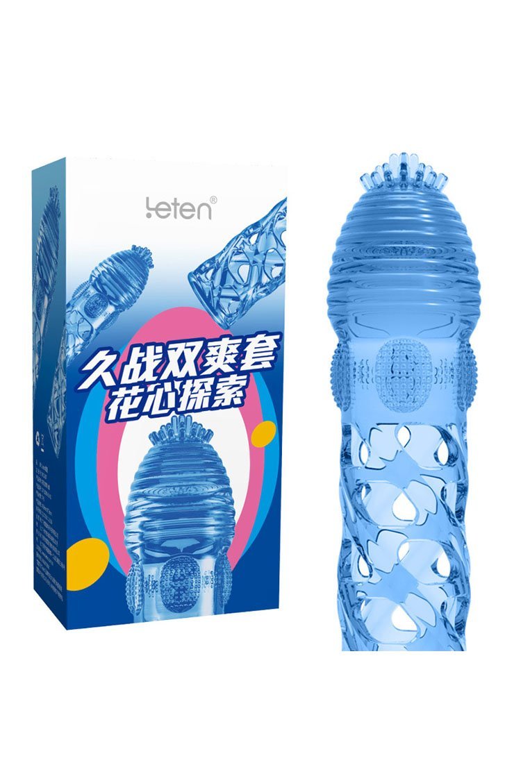 Leten Teasers Textured Penis Sleeve Blue